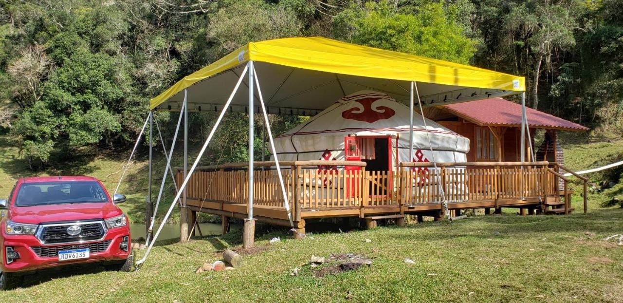 Casa Campo Yurt 3 Aconchego Tenda Mongolica Wifi Урубиси Экстерьер фото